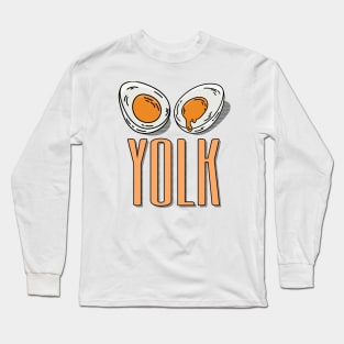 Retro Design Yolk Boiled Egg Long Sleeve T-Shirt